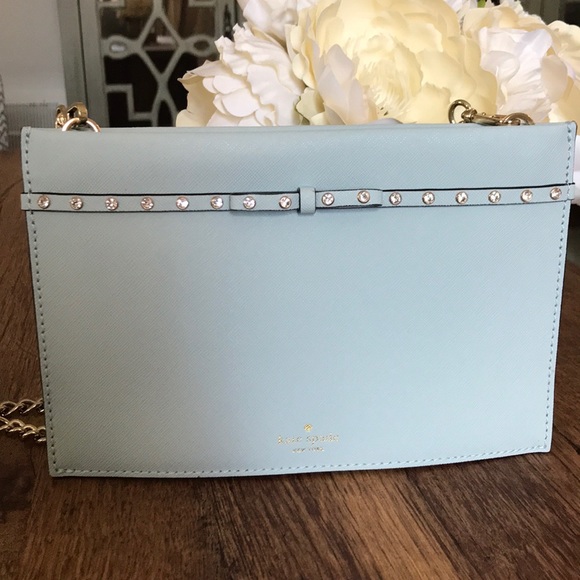 Kate Spade Elliott Street Mini Sima Shimmer Blue - Picture 7 of 14